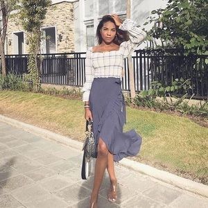 LALUNA BALI Beige Skirt